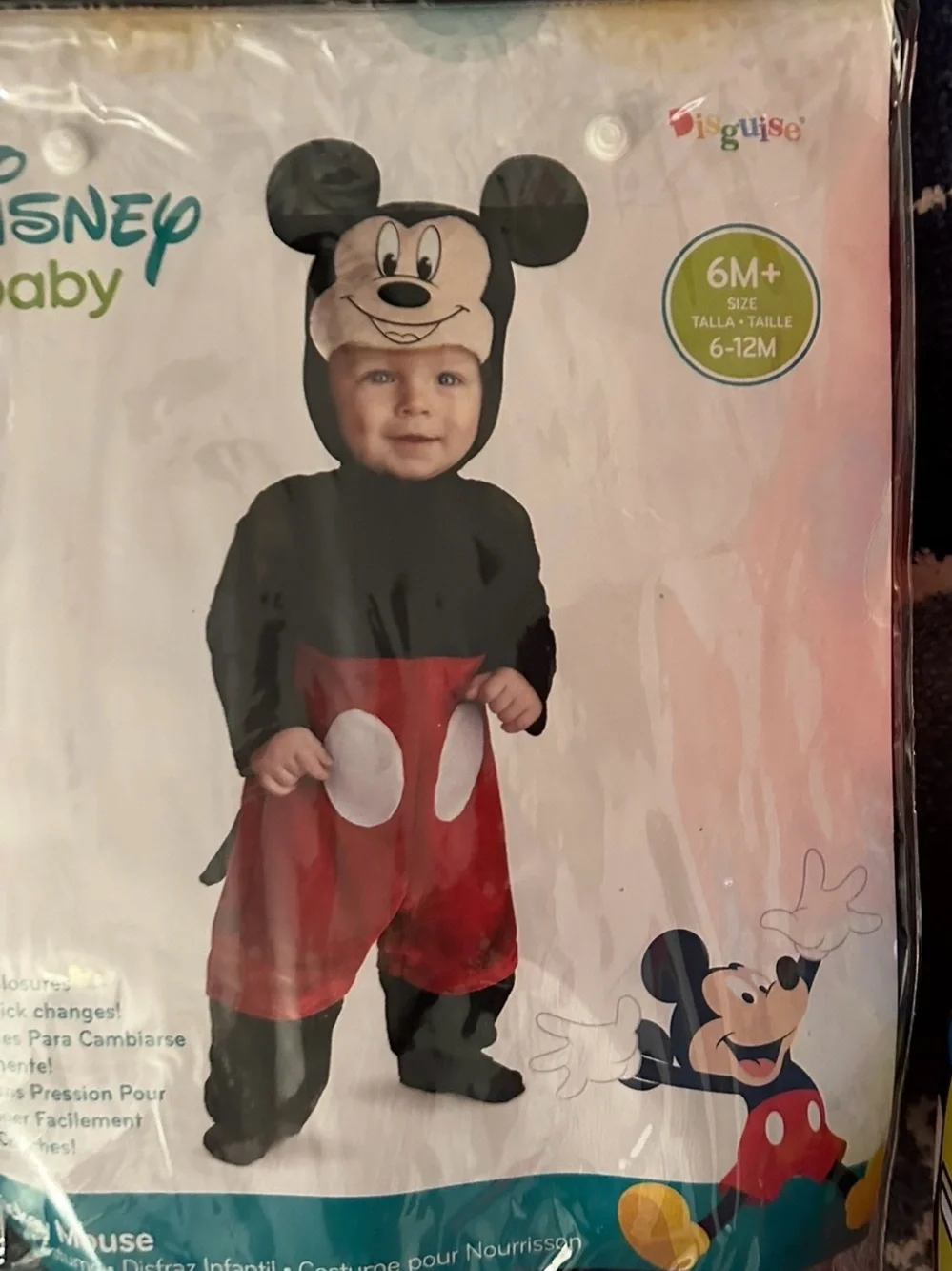 Disney Baby Mickey Mouse Costume 6-12 Months